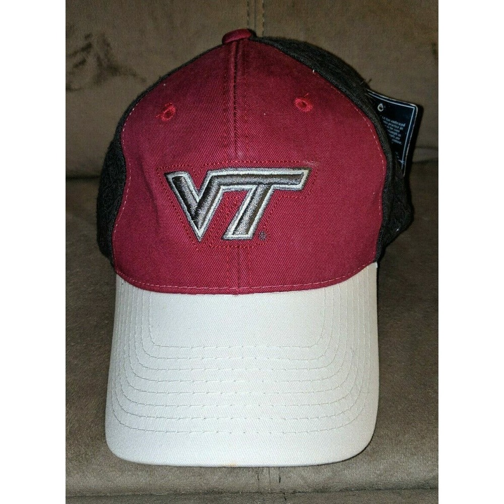 Virginia Tech Hokies NCAA Team Logo Strapback Hat Cap BRAND NEW NWT Signatures